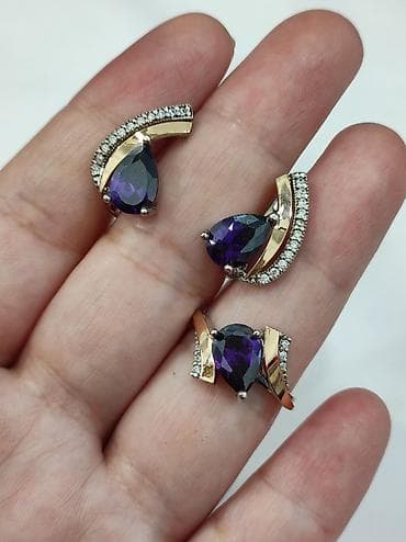 Серебро напыление золото 925 пробы Размеры имеются Для заказа at lalafo.kg Серебро напыление золото 925 пробы Размеры имеются Для заказа