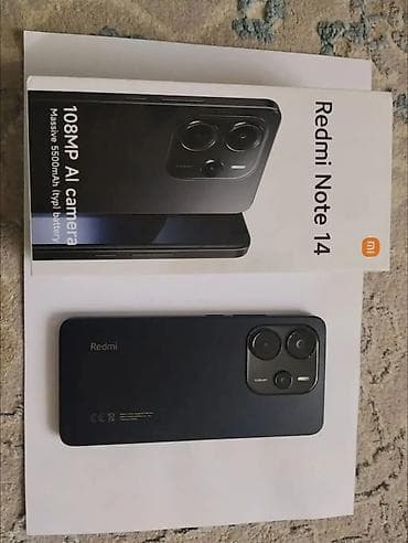redmi 11 ultra: Redmi, Redmi Note 14, Новый, 256 ГБ, цвет - Черный — 1