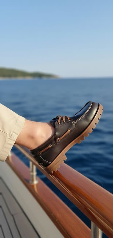 топсайдеры: Мужские топсайдеры (лоферы-ботинки) в классическом морском стиле — 2