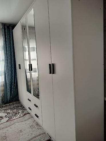 кухонные гарнитуры бишкек цены: Шкаф-купе распашной, пятидверный, белый - Стильный высокий шкаф с — 4