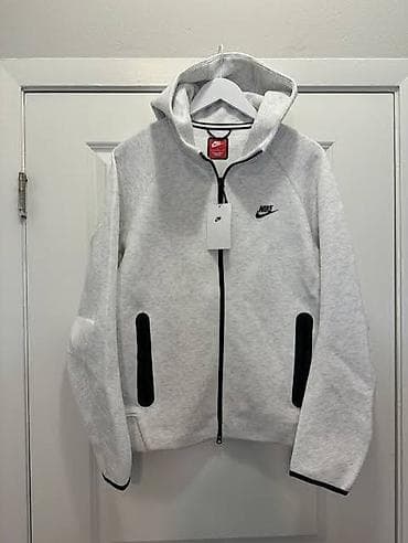 nike tech flees: Nike худи/толстовка на молнии с капюшоном - Модель: Nike Sportswear — 1