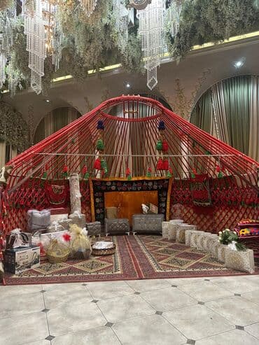 срочно продаю в связи с переездом: Аренда юрты, Каркас Деревянный, 75 баш, С полом, Стол — 10