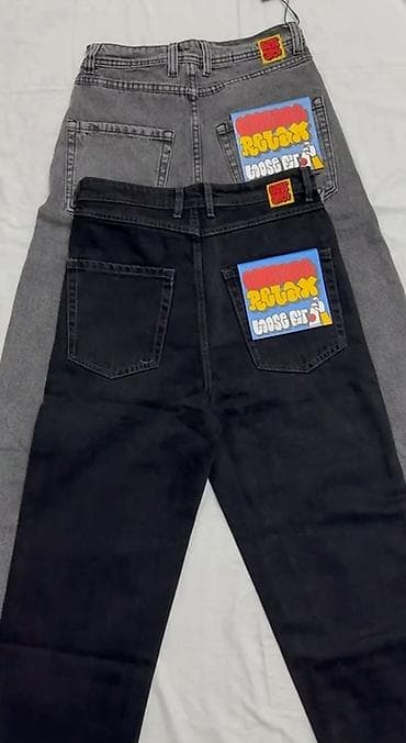 мужские жынсы: Мужские джинсы, Новый, цвет - Черный, Бесплатная доставка — 3