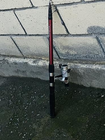 рыбачы: Телескопическое удилище Shimano 4.50 с безынерционной катушкой. - — 4