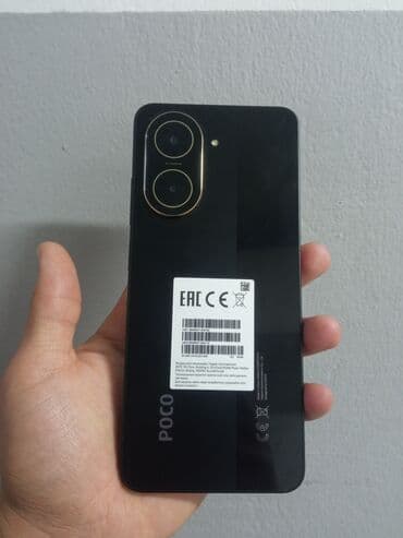 телефон до 3000: Poco C71, Б/у, 64 ГБ, цвет - Черный, 2 SIM — 1