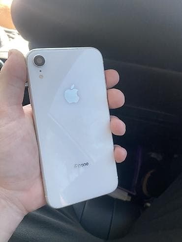IPhone Xr, Б/у, 128 ГБ, Белый, Защитное стекло, 79 %