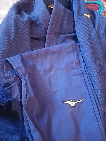 кимано дзюдо: Синие кимоно для дзюдо/самбо Mizuno. - Комплект: куртка и штаны. - — 1