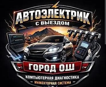 тесто: Услуги автоэлектрика, Компьютерная диагностика, Специализация: Легковое авто, С выездом — 1
