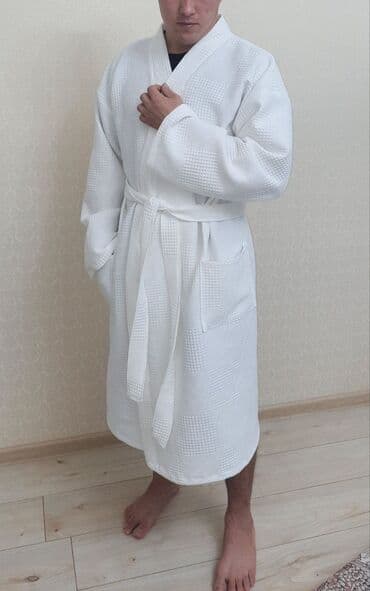 домашние халаты больших размеров: Мужской домашний костюм, S, XS, M, Новый, цвет - Бежевый, Самовывоз, Платная доставка — 9