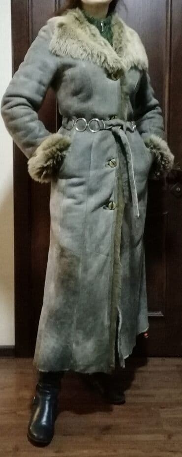 пальто 58 размер: Шуба, Длинная модель, Турция, L, M — 1