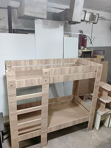 bunk bed: Двухъярусная кровать из ЛДСП, цвет дуб с выразительной древесной — 2