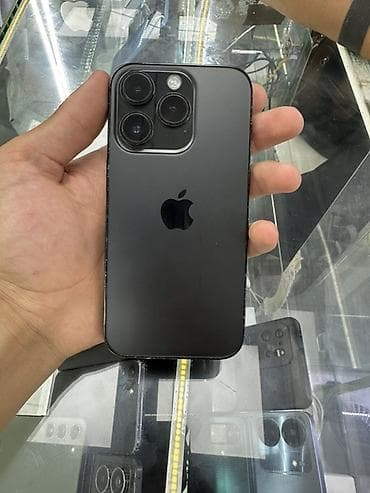 IPhone 14 Pro, Б/у, Черный, Защитное стекло, Чехол, 100 %