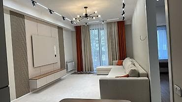 osh flat: 2 комнаты, 63 м², Площадь Ала-Тоо Элитка, 2 этаж, Дизайнерский ремонт — 1