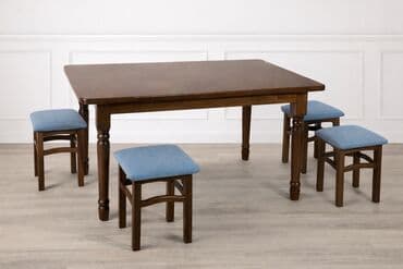 чайный столы: Кухонный стол, Новый, Прямоугольный, Нераскладной — 1