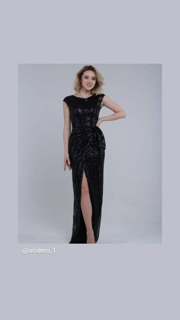 платье макси большого размера: S — 8