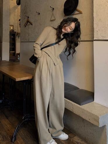 корейские вещи: Спортивный костюм, Топ, Штаны, XS, S, M — 3