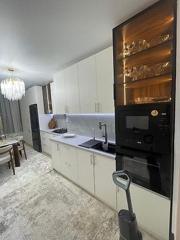 Кухонный гарнитур, Новый, цвет - Белый, МДФ, Бесплатная доставка