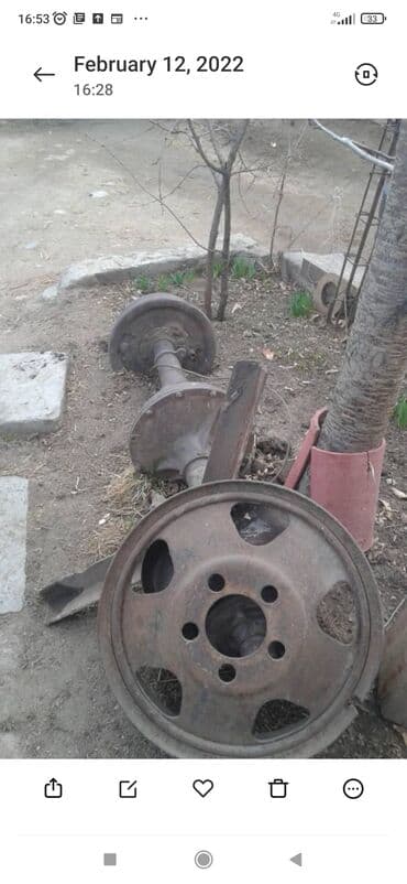 Продаю мост +диски R20+крепления под раму+дышло.Можно сделать прицеп