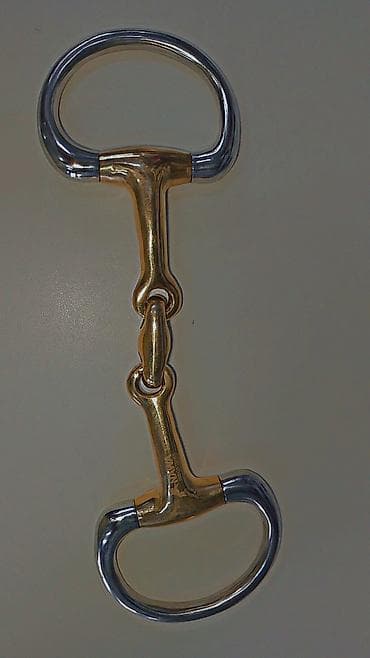 Үй жаныбарлары: Трензель для лошади (двухсоставной, кольца-«оливки») - Тип: трензель — 4