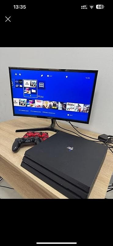 Игровой комплект: консоль Sony PlayStation 4 Pro Прошитая 20 игр и