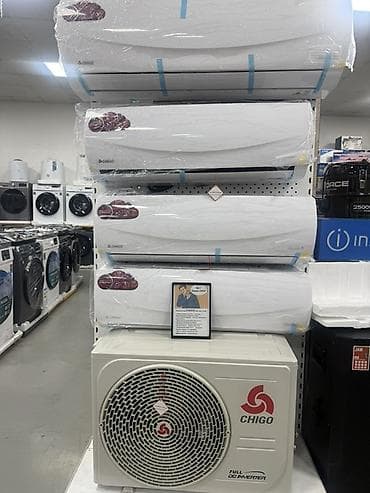 Сплит системасы, Chigo, Жаңы, 100 м² ашык, Инвертордук