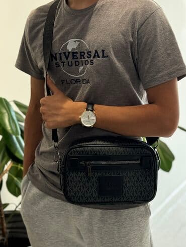 кошелек майкл корс: Барсетка, Michael Kors, Материал: Искусственная кожа, Съёмный ремень, Регулируемый ремень, Разделенные отделения, Новый — 3