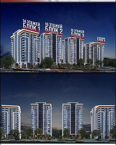 советская ахунбаева: Строится, Элитка, 2 комнаты, 84 м² — 1