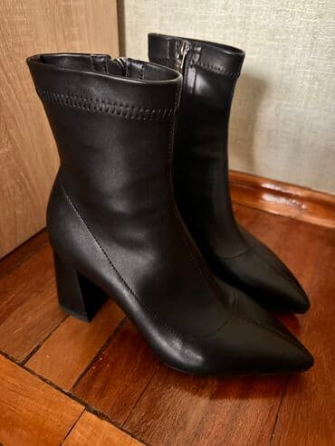 туфли черные с открытым носиком: Ботильоны — 2