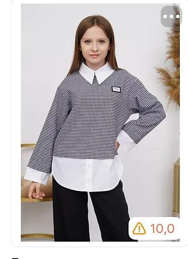 женские летние топы: Двухпредметный женский комплект для лета - Свободный асимметричный — 7