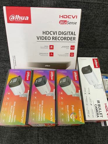 конекторы: 4шт 5МП звук с Прожектором 50м Комплект видеонаблюдения для — 1