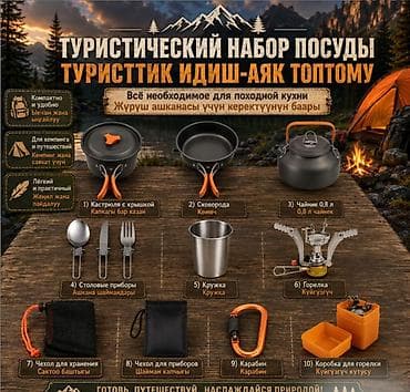 набор химика: Набор посуды туристический с Газовой горелкой Туристический набор — 5