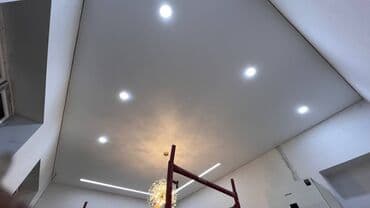 требуются монтажники натяжных потолков: Натяжной потолок 3D потолки, Глянцевое, Матовое Бесплатный замер, Бесплатная консультация, Гарантия — 2