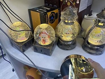 бумажные фонари: LED декоративные снежные шары-лампы - Настольные светильники в виде — 2