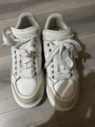 Свадебные платья и аксессуары: Мужские кроссовки, 38.5, 39, Alexander McQueen, Б/у, цвет - Белый, Самовывоз — 1