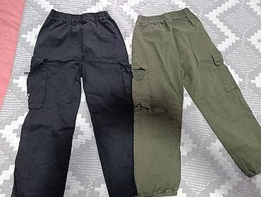 детский брюки: Джинсы и брюки, цвет - Черный, Б/у — 3