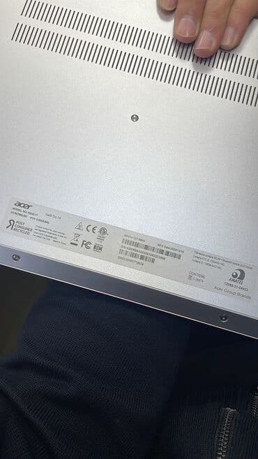 ноутбук core i3: Ультрабук, Acer, 8 ГБ ОЗУ, Intel Core i5, 14 ", Б/у, Для несложных задач, память NVMe SSD — 3