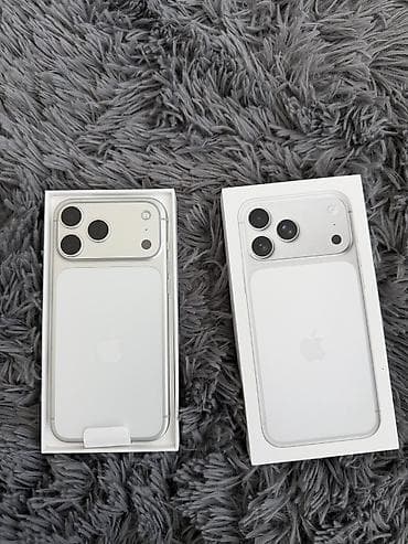 iphone 19: IPhone 17 Pro Max, Новый, 256 ГБ, Серебристый, Зарядное устройство, Защитное стекло, Чехол, 100 % — 2