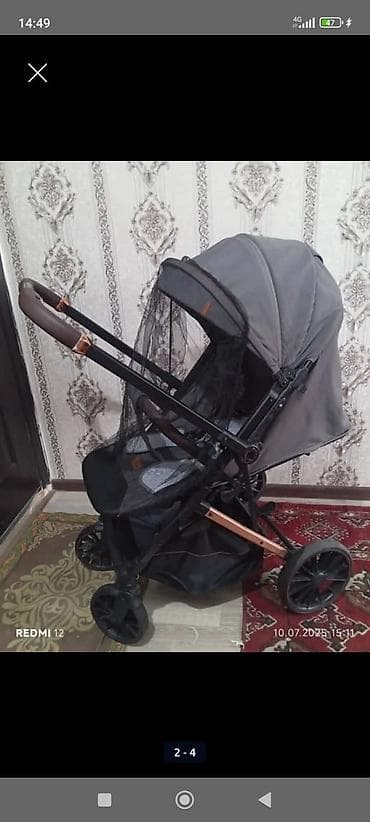 ручной коляска: Texnum 525 про коляска Оңой бүктөлөт Комплект:Жайкы тору,кышкы чехолу — 3