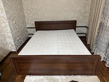 продаю двухспальная кровать: Двуспальная кровать, С матрасом, длина - 200 см — 2