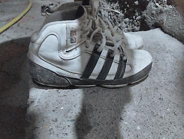 adidas smith: Кроссовки Adidas баскетбольные, высокий силуэт. - Цвет: белый с — 4