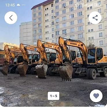 мини эксковатор: Аренда колесных экскаваторов Hyundai - Тип: колесные экскаваторы — 1