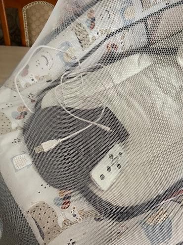 раскладной манеж: Люлька, Новый, Колыбель, Качалка, цвет - Серый, Самовывоз, Бесплатная доставка — 5