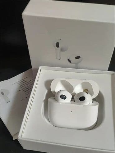 сколько стоит оригинальный airpods: Вакуумдук, Apple, Жаңы, Электр зымсыз (Bluetooth), Классикалык — 3