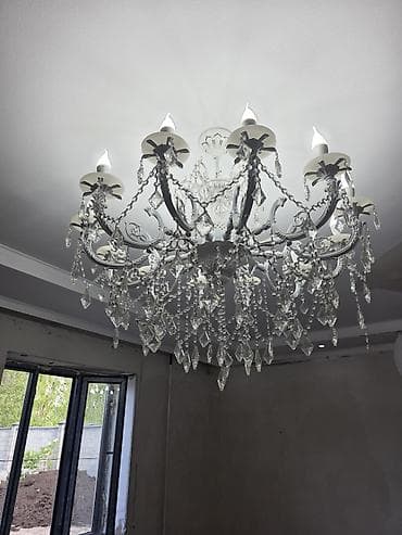 Люстры: Люстры и потолочный светильник 1) Классическая хрустальная люстра - — 1