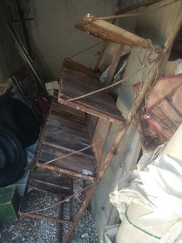 железный полка: Металлический стеллаж с деревянными полками - Каркас: стальная труба — 2