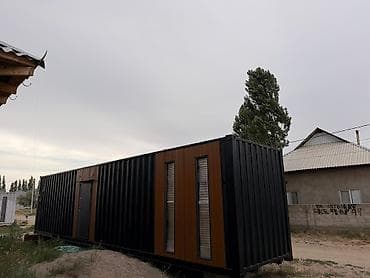 Модульный дом/офис из морского контейнера с панорамным фасадом -