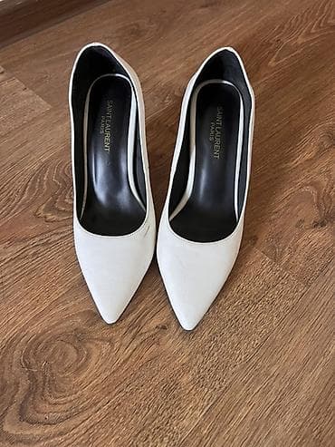 Туфли: Туфли, 35.5, Yves Saint Laurent, Б/у, цвет - Белый, Платная доставка — 2