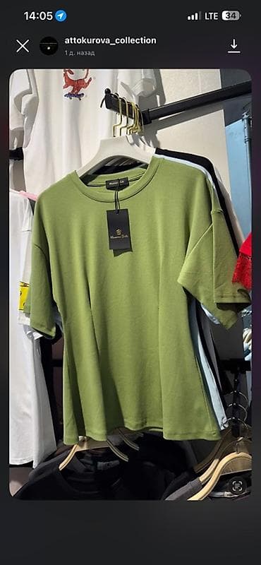 Толстовки, худи: Женская трикотажная футболка с кружевной отделкой - Модель: базовая — 3