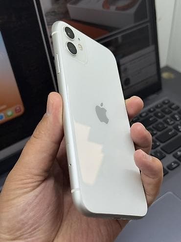 iphone за 0 руб: IPhone 11, Б/у, 128 ГБ, Белый, Чехол, Кабель, 100 % — 4