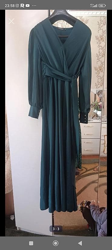 Шымдар: Женские нарядные платья (2 модели) 1) Бирюзовое вечернее платье: - — 2
